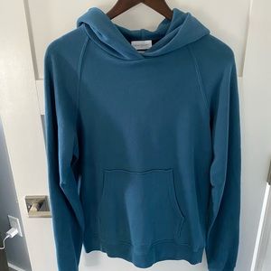 John Elliott Raglan Hoodie in Teal Size 2/M
